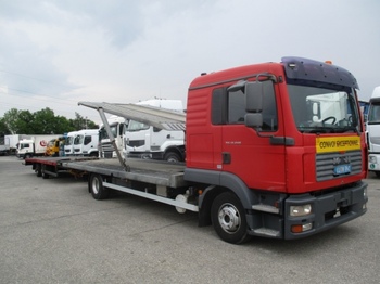 Ciężarówka do przewozu samochodów MAN TGL 12.240 Autotransporter E4 + Anhänger,Schlafkabine: zdjęcie 1