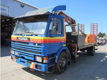 Ciężarówka do przewozu samochodów Scania 82 M (ATLAS CRANE / STEEL SUSP.): zdjęcie 1