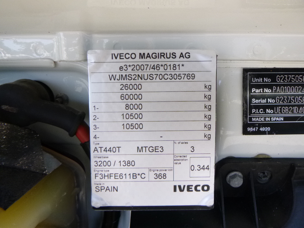 Ciągnik siodłowy Iveco Trakker AT440T50 6x4 Euro 6: zdjęcie 16