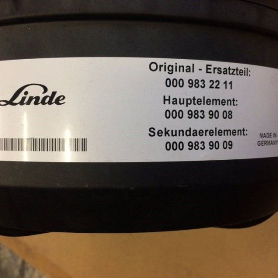 Nowy Filtr pneumatyczny do Wózków widłowych Air filter for Linde H50-80, Series 396: zdjęcie 4