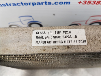 Claas Arion 530, 500, 600 Series 640 Fuel Cooler Radiator 0021644820, 2164482 - Przedni most: zdjęcie 4