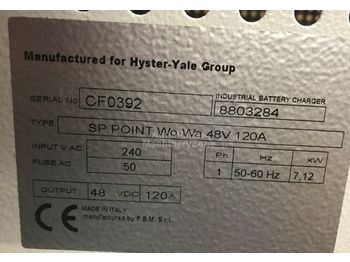 Nowy Układ elektryczny do Wózków widłowych Hyster Charger 48V single phase 120A: zdjęcie 1