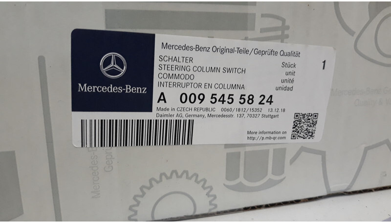 ECU do Samochodów ciężarowych Mercedes-Benz Brand new OEM MB steering column switch: zdjęcie 5