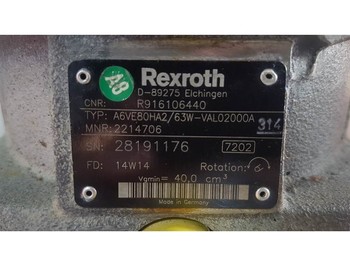 Hydraulika Rexroth A6VE80HA2/63W - Drive motor/Fahrmotor/Rijmotor: zdjęcie 3
