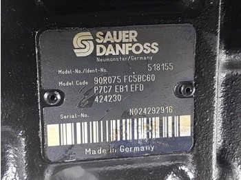 Hydraulika Sauer Danfoss 90R075FC5BC60P7C7-518155-Drive pump/Fahrpumpe/Pomp: zdjęcie 4
