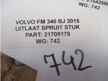 Kolektor wydechowy do Samochodów ciężarowych Volvo FM 340 21709178 UITLAAT SPRUITSTUK: zdjęcie 3
