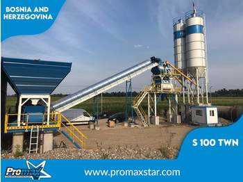 PROMAX Stationary Concrete Batching Plant S100-TWN (100m3/h) - Betoniarnia