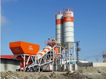Plusmix 100 m³/hour Mobile Concrete Batching Plant - BETONYY ZAVOD - CEN - Betoniarnia