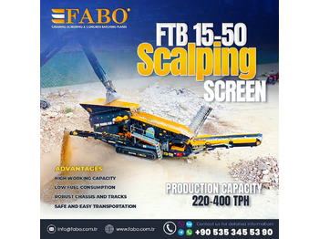 Nowy Kruszarka mobilna FABO FTB 15-50 Mobile Scalping Screen | Ready in Stock: zdjęcie 1