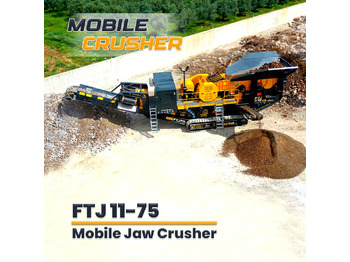 Nowy Kruszarka mobilna FABO FTJ 11-75 MOBILE JAW CRUSHER 150-300 TPH | AVAILABLE IN STOCK: zdjęcie 1