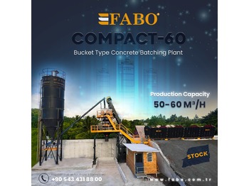 Nowy Betoniarnia FABO SKIP SYSTEM CONCRETE BATCHING PLANT | 60m3/h Capacity | Ready In Stock: zdjęcie 1