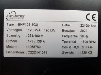 Himoinsa Iveco Stamford 120 kVA Supersilent Rental generatorset New ! - Generator budowlany: zdjęcie 5