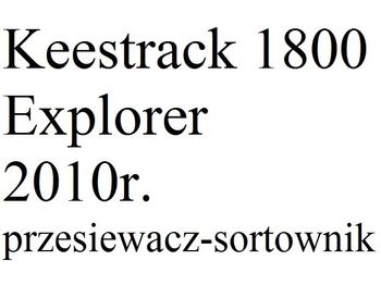 Przesiewacz KEESTRACK 1800 Explorer: zdjęcie 1
