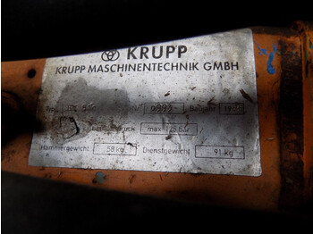 Wiertnica Krupp boorhamer boorhamer: zdjęcie 4
