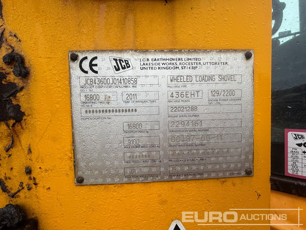 Ładowarka kołowa 2011 JCB 436E HT