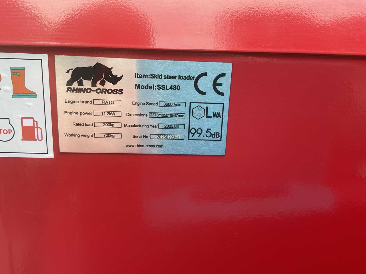 Ładowarka kołowa 2025 RHINO-CROSS SSL480 SHOVEL