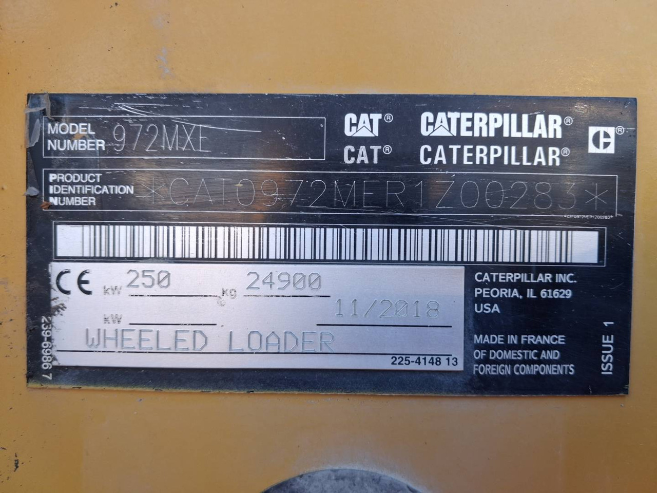 Ładowarka kołowa CAT 972M XE