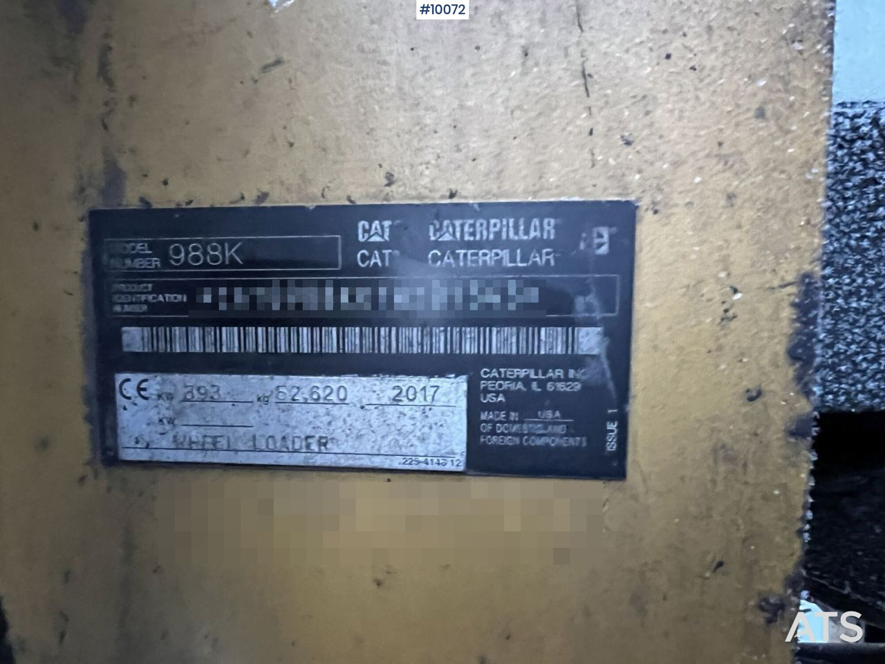 Ładowarka kołowa CAT 988 K Wheel Loader with Bucket