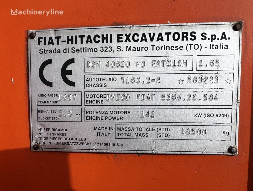 Ładowarka kołowa Fiat-Hitachi FR160 High TIP 5m3