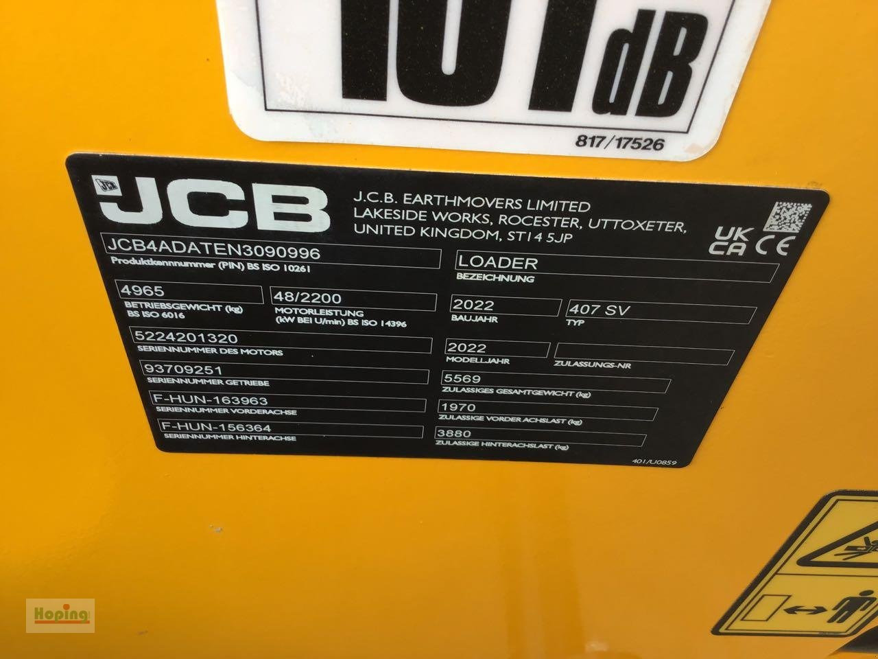 Ładowarka kołowa JCB 407