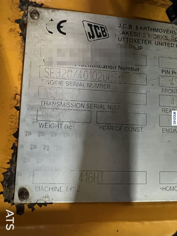 Ładowarka kołowa JCB 416HT Wheel loader with tilt bracket