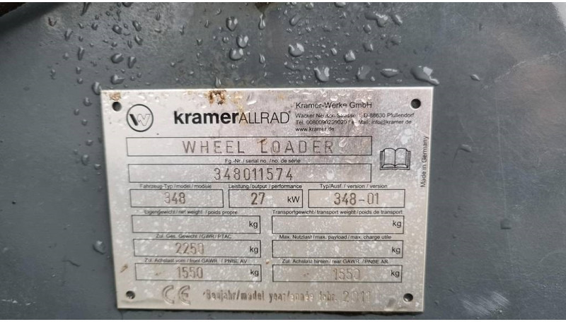 Ładowarka kołowa Kramer 350 Hjullastare, ''SÅLD''