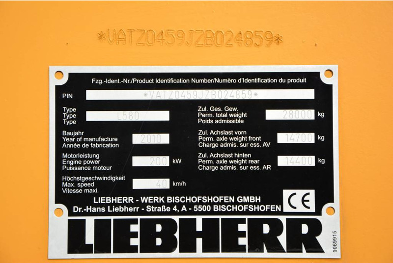 Ładowarka kołowa Liebherr L 580