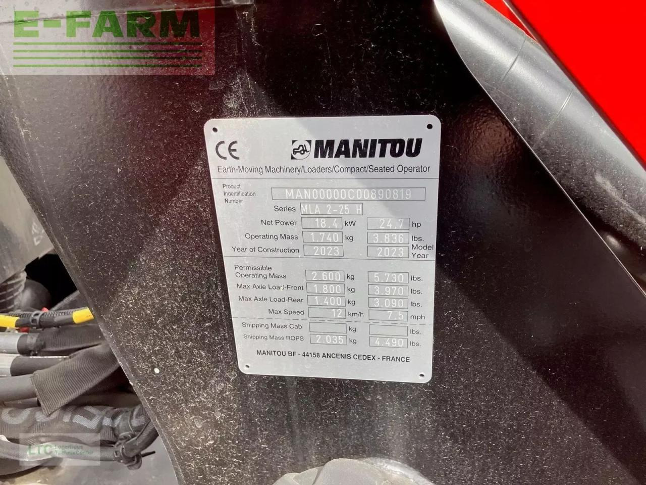 Ładowarka kołowa Manitou manitou mla2-25