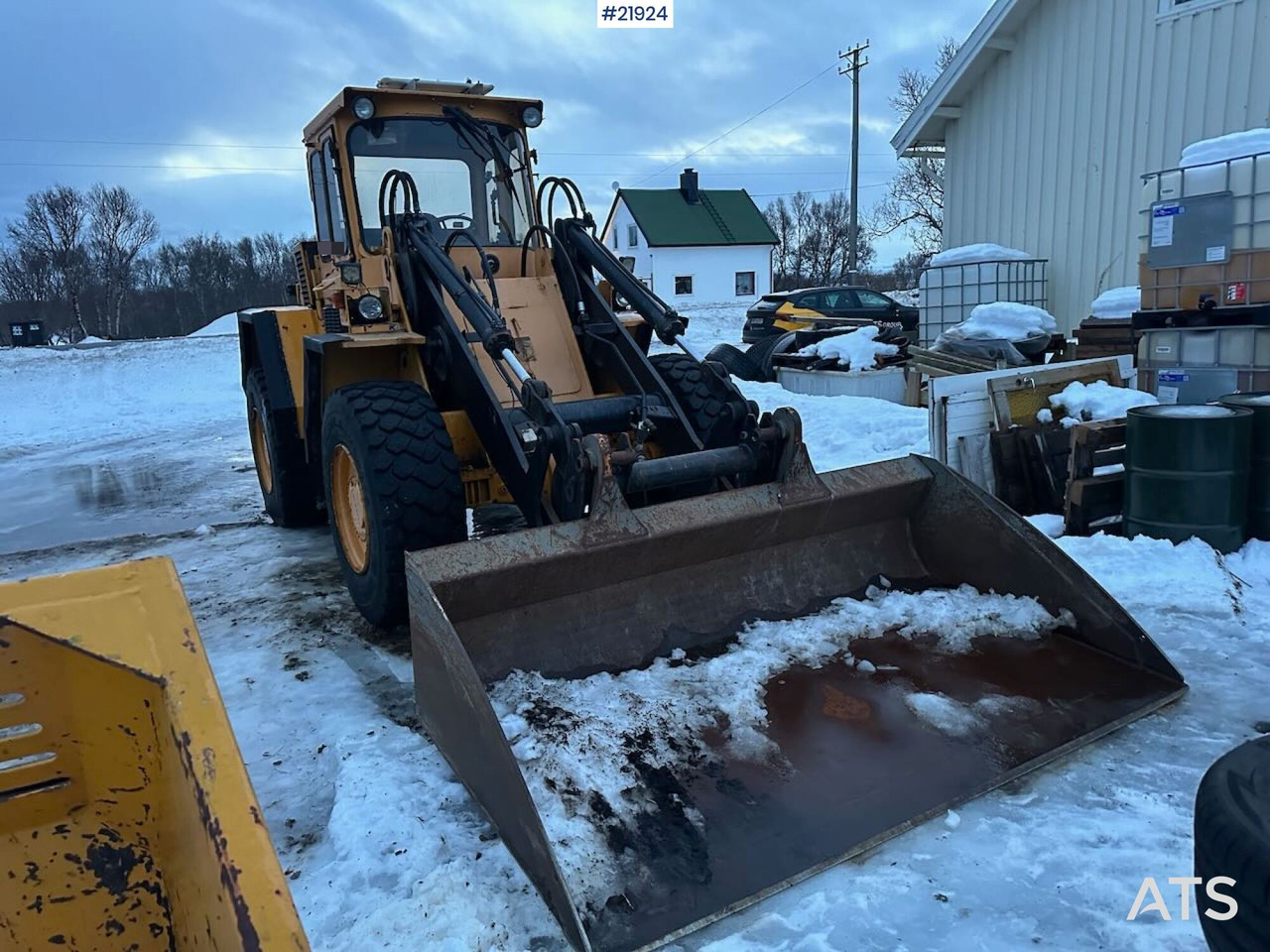 Ładowarka kołowa Volvo L70 hjullaster med klappvinge, pallegafler og planeringsskuffe