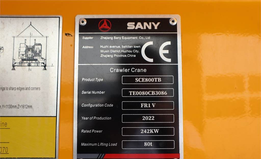 Żuraw szosowo-terenowy Sany SCE800TB Valid inspection, *Guarantee! STAGE 5 ENG: zdjęcie 6