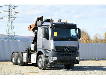 Ciężarówka do przewozu drewna Mercedes-Benz AROCS 2851 SZM + KRAN HOLZ/SCHROTT * 6x4 !: zdjęcie 1