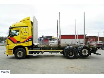 Przyczepa leśna, Samochód ciężarowy MERCEDES-BENZ 963 Timber Truck with LEFAB V4100 5 axle Timber Tr: zdjęcie 1