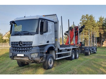 Przyczepa leśna, Samochod ciężarowy z HDS Mercedes-Benz Arocs: zdjęcie 1