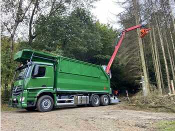 Nowy Przyczepa leśna, Samochod ciężarowy z HDS Mercedes-Benz Arocs 2751L HAD + Q170L (11,5m!) -EBERT-Fäll-LKW: zdjęcie 1