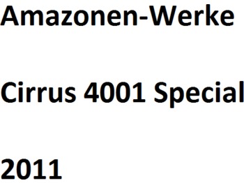 AMAZONE Cirrus 4001 Special - Agregat uprawowo-siewny
