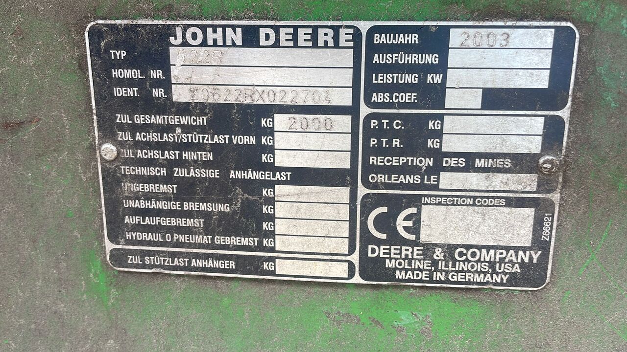 Żniwiarka John Deere 622R - Heder + Wózek: zdjęcie 5