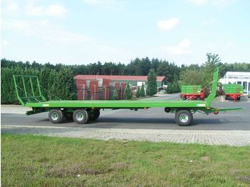 Przyczepa rolnicza platforma Pronar Ballenwagen TO 26 M, 18 t., Druckluft, 3-achser: zdjęcie 1