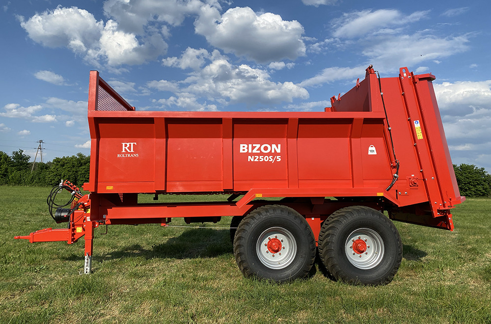 Nowy Rozrzutnik nawozów Roltrans Miststreuer / Manure spreader / Epandeur à fumier / Spandiletame / Разбрасыватель органических удобрений / Rozrzutnik obornika N250S/5 HELIOS 10 t: zdjęcie 6