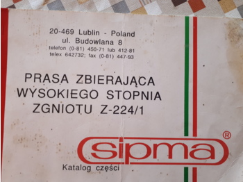 Prasa kostkująca SIPMA Z-224/1: zdjęcie 1