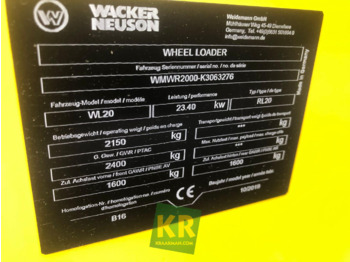 Ładowarka przegubowa WL20 WIELLADER Wacker Neuson: zdjęcie 5