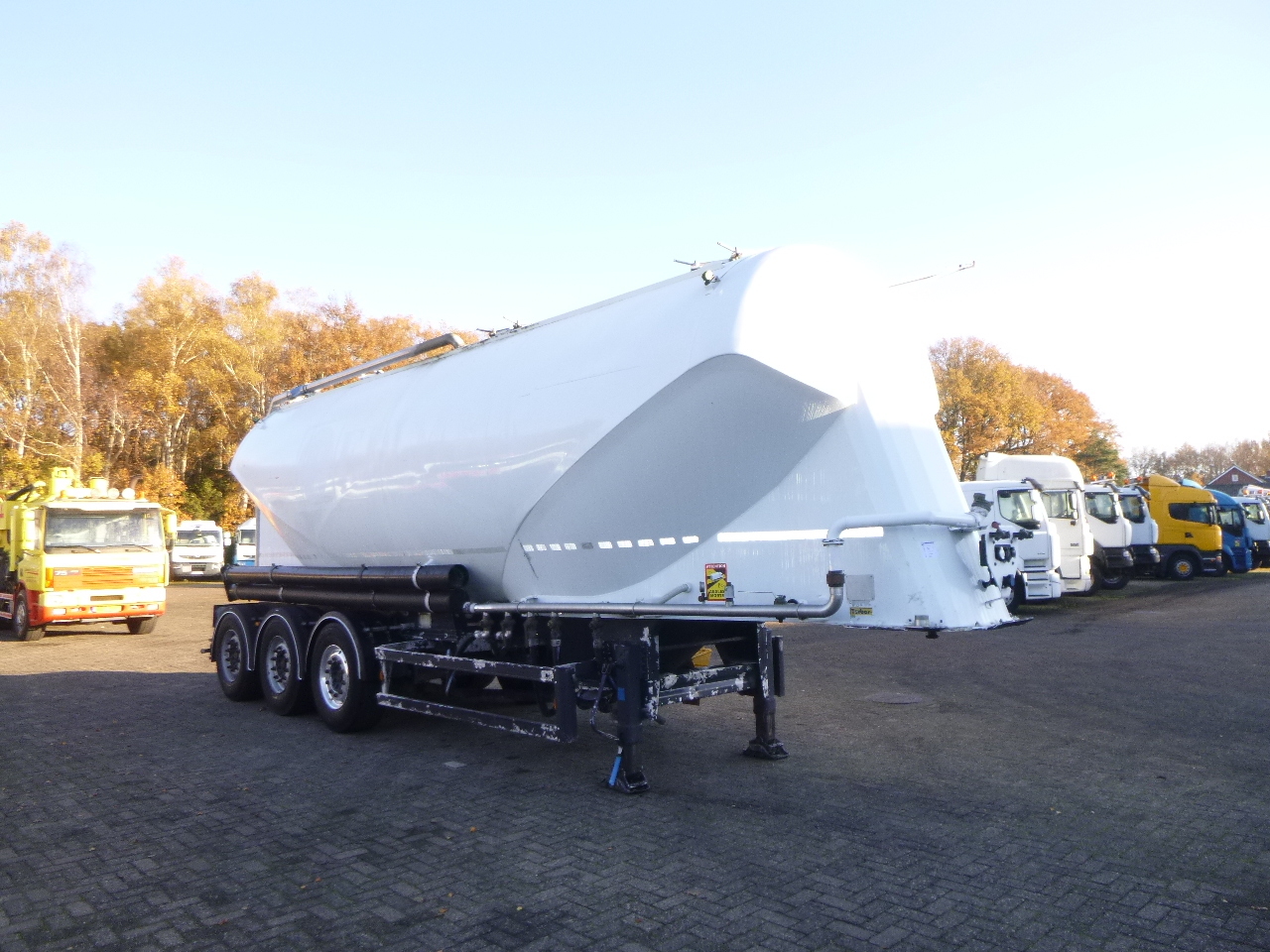 Naczepa silos dla transportowania mąki Ardor (Turbo's Hoet) Powder tank alu 39 m3 / 1 comp: zdjęcie 2