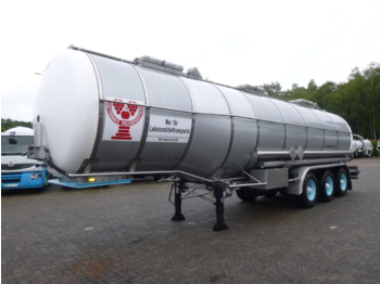 Naczepa cysterna dla transportowania chemikaliów Burg Chemical / Food tank inox 36 m3 / 3 comp / ADR valid 03/2021: zdjęcie 1