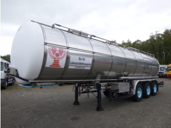 Naczepa cysterna dla transportowania żywności Burg Food / chemical tank inox 30.3 m3 / 1 comp: zdjęcie 1
