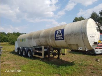 Naczepa cysterna dla transportowania gazu CLAYTON CO2, 23500 liter.: zdjęcie 1