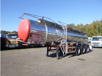 Naczepa cysterna dla transportowania chemikaliów Crane Fruehauf Chemical tank inox 18.5 m3 / 1 comp: zdjęcie 1