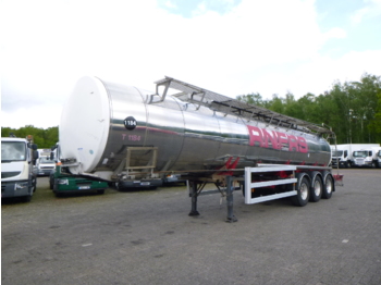 Naczepa cysterna dla transportowania chemikaliów Crane Fruehauf Chemical tank inox 30 m3 / 1 comp: zdjęcie 1