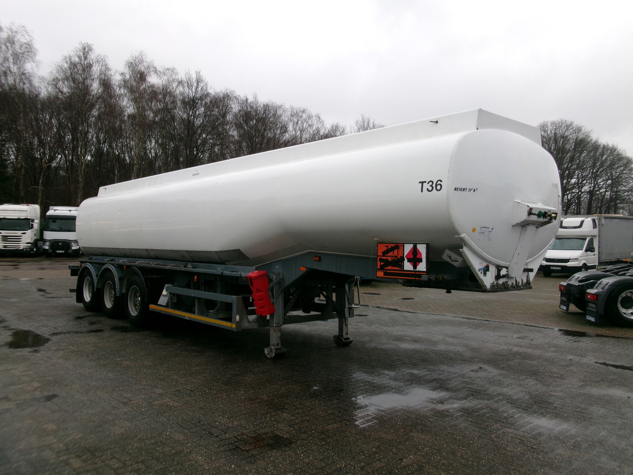 Naczepa cysterna dla transportowania paliwa Crane Fruehauf Fuel tank alu 39 m3 / 1 comp + pump: zdjęcie 2