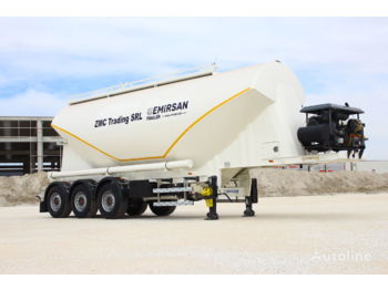 Nowy Naczepa cysterna dla transportowania cementu EMIRSAN 2022 W Type Cement Tanker Trailer from Factory: zdjęcie 1
