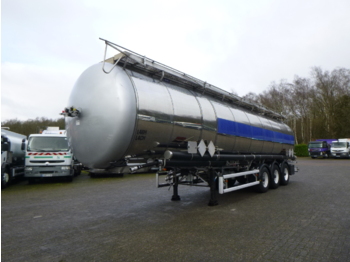 Naczepa cysterna dla transportowania paliwa Feldbinder Chemical tank inox 50.5 m3 / 3 comp: zdjęcie 1