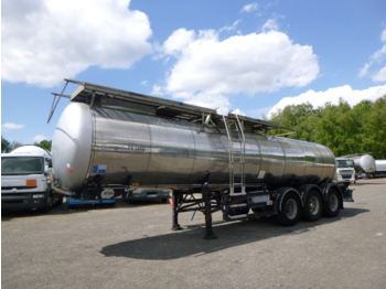 Naczepa cysterna dla transportowania żywności Feldbinder Food tank inox 23.5 m3 / 1 comp + pump: zdjęcie 1